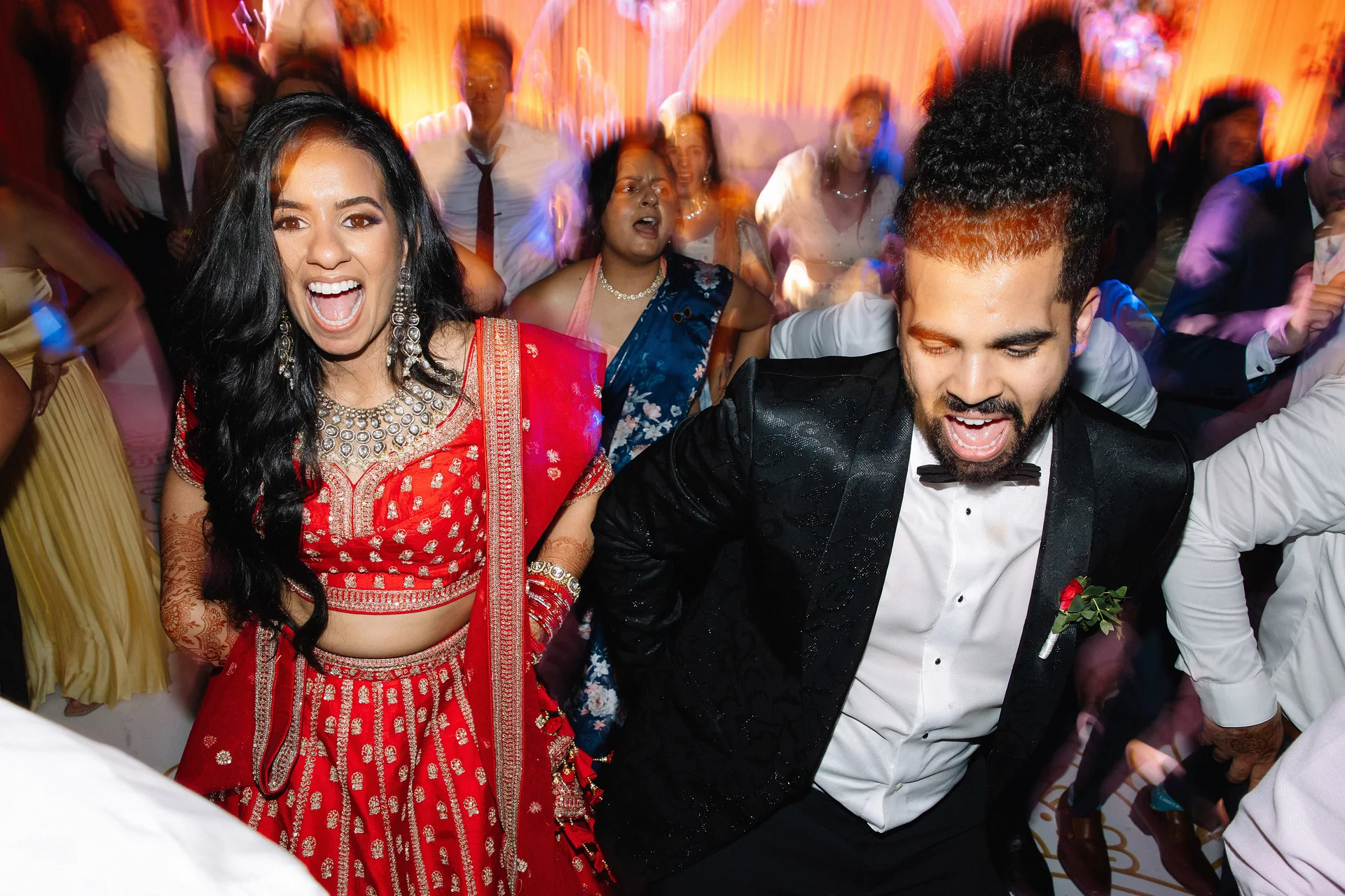 Rafa & Naveen — reception & their people