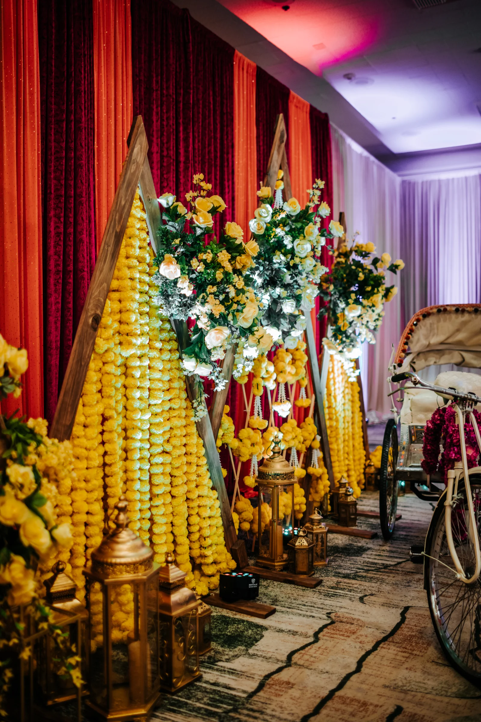 Karisma & Om — the sangeet setting