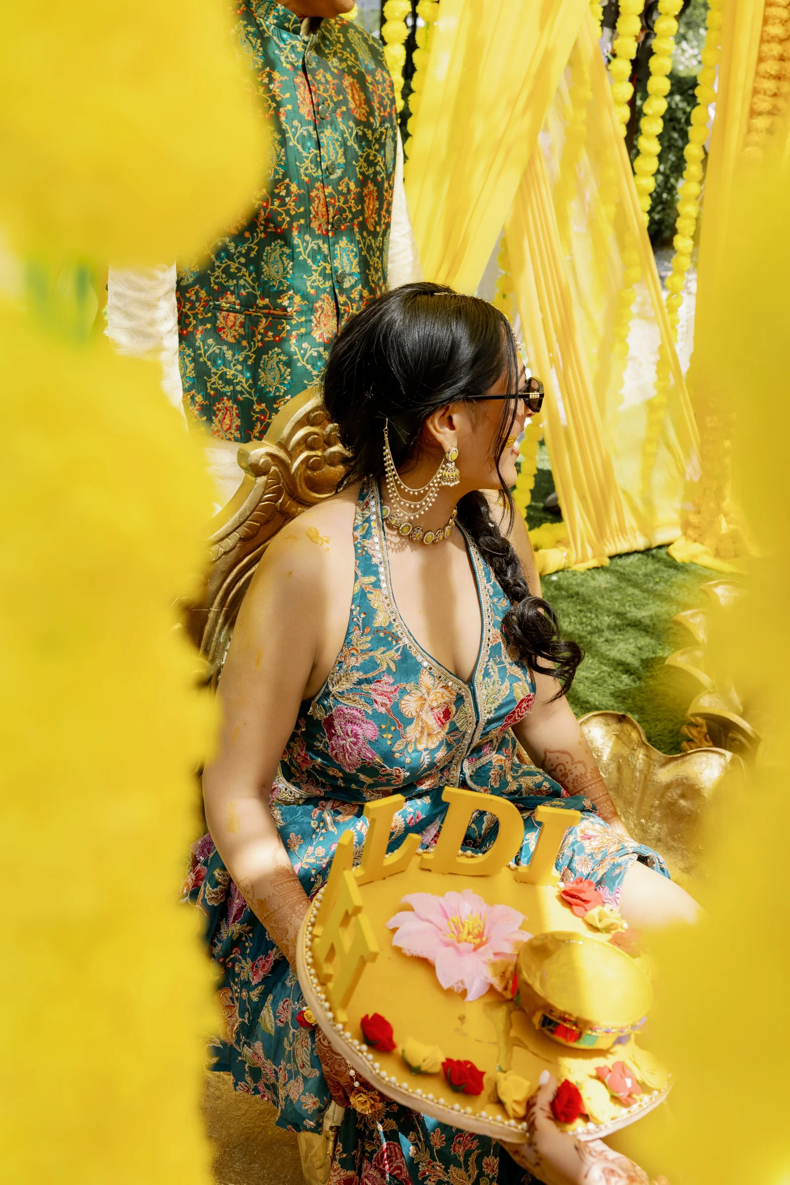 Mahima & Sarang — haldi design