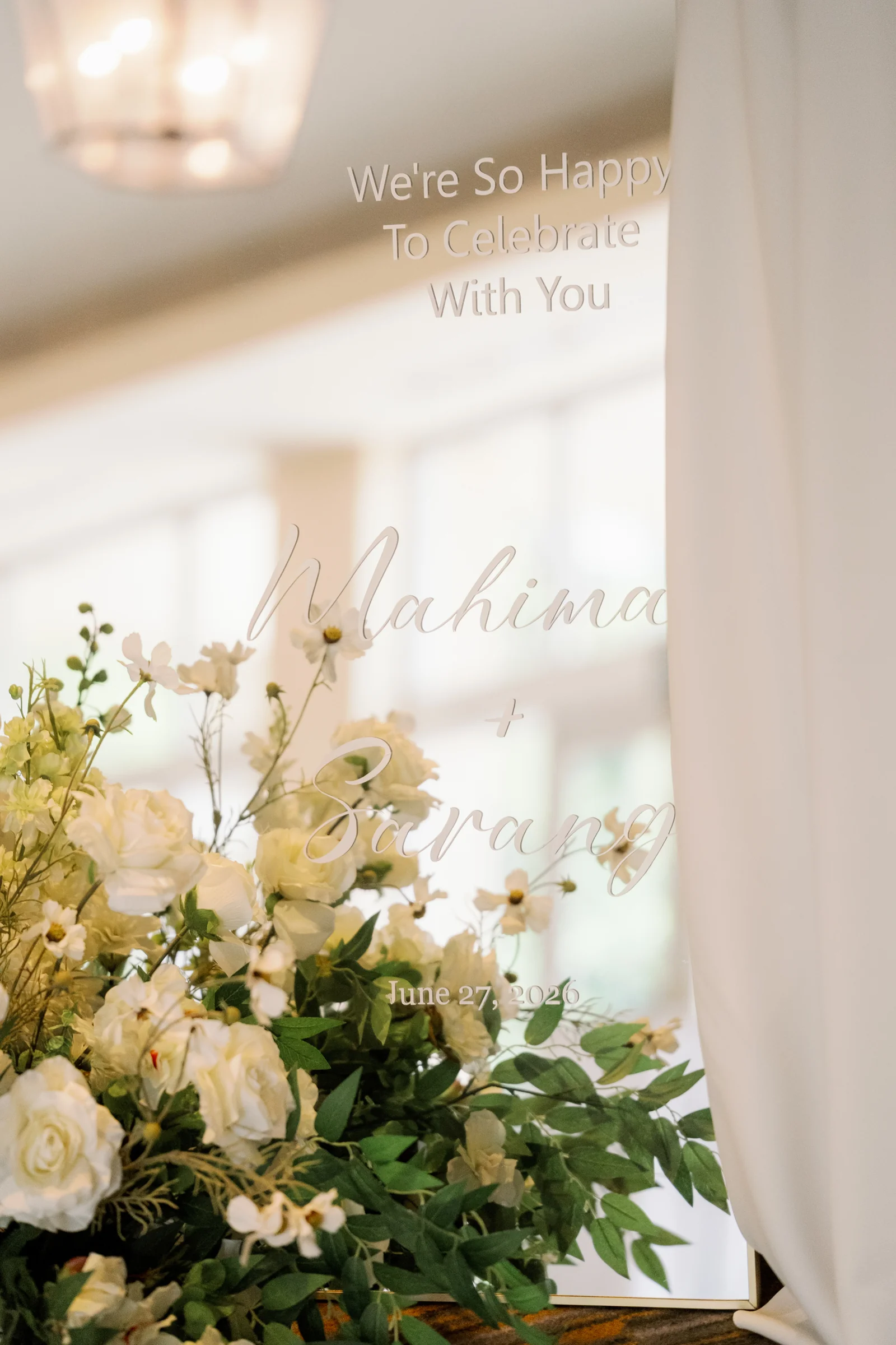 Mahima & Sarang — the ceremony setting
