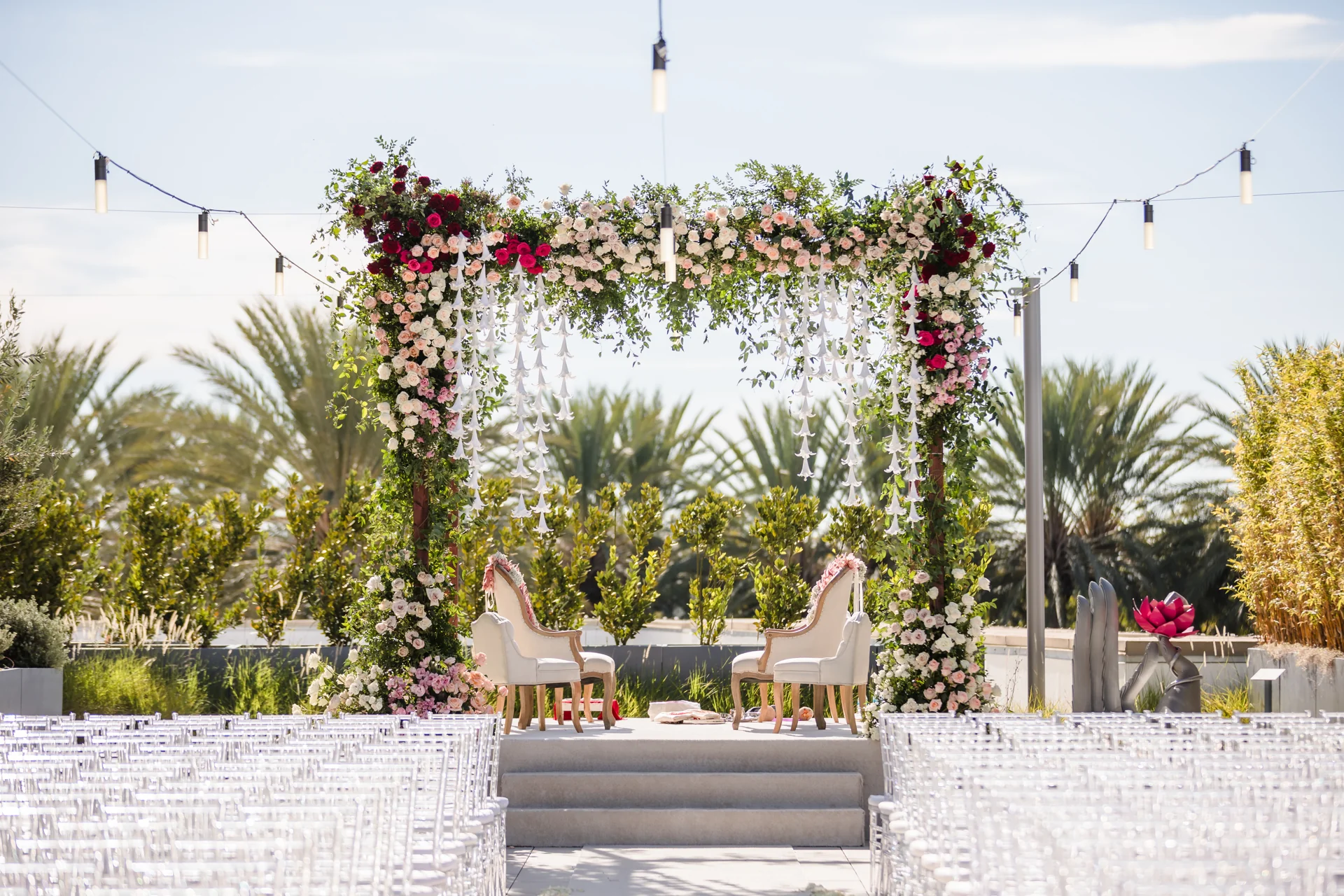Natasha & Anish — the ceremony setting