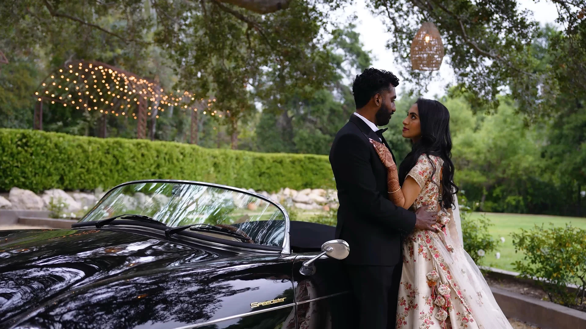 Sandhiya and Vignesh celebrating their wedding