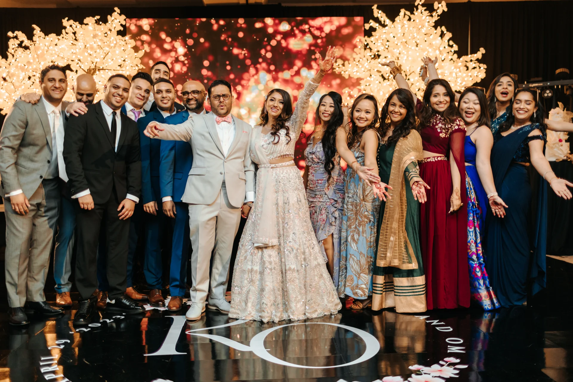 Karisma & Om — celebrating with their guests