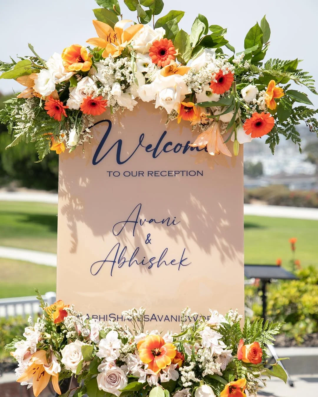 Avani & Abhi — reception moment