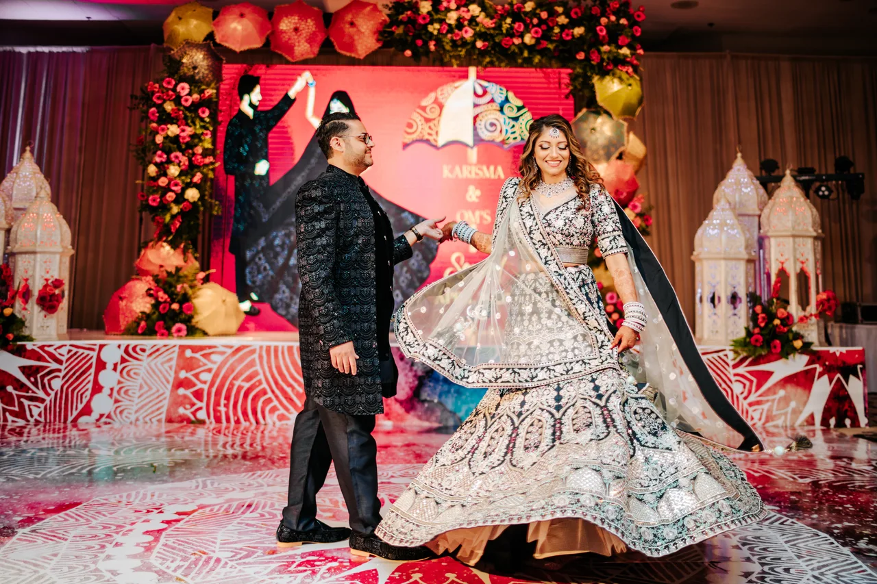 Karisma & Om — a moment from their celebration
