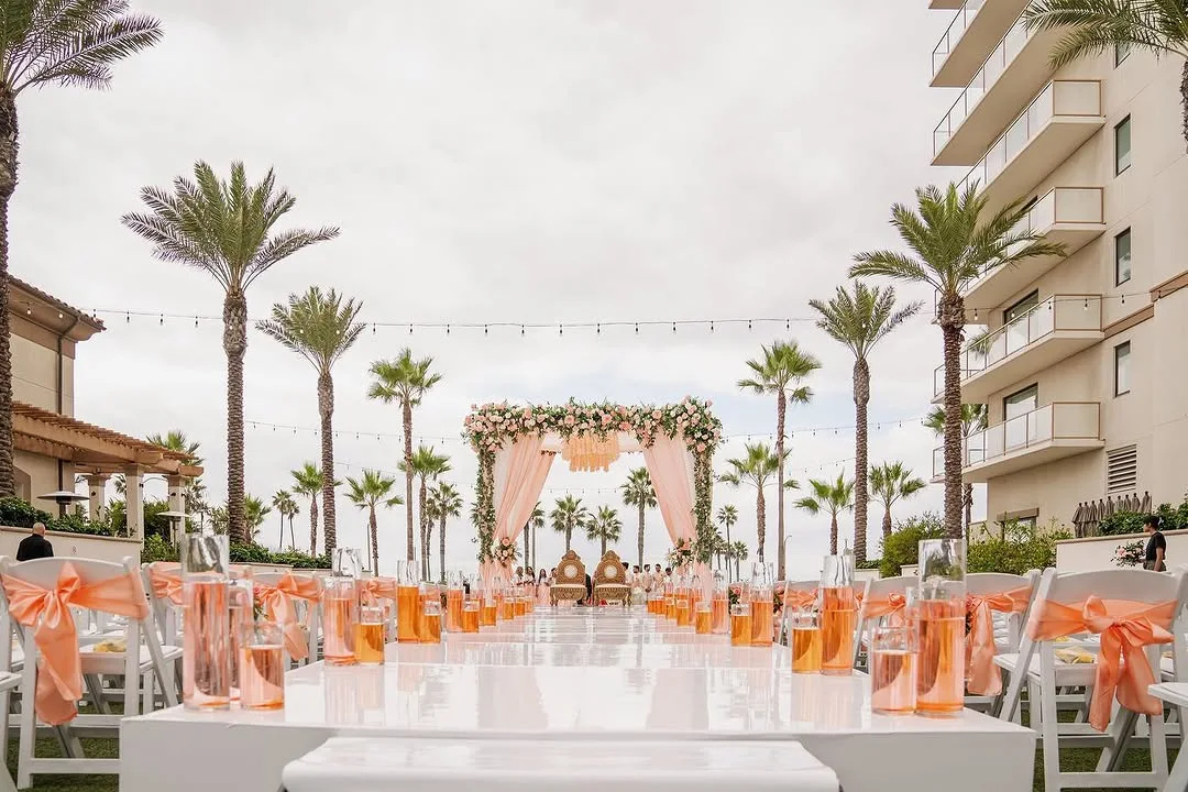 Ayesha & Shray — the ceremony setting